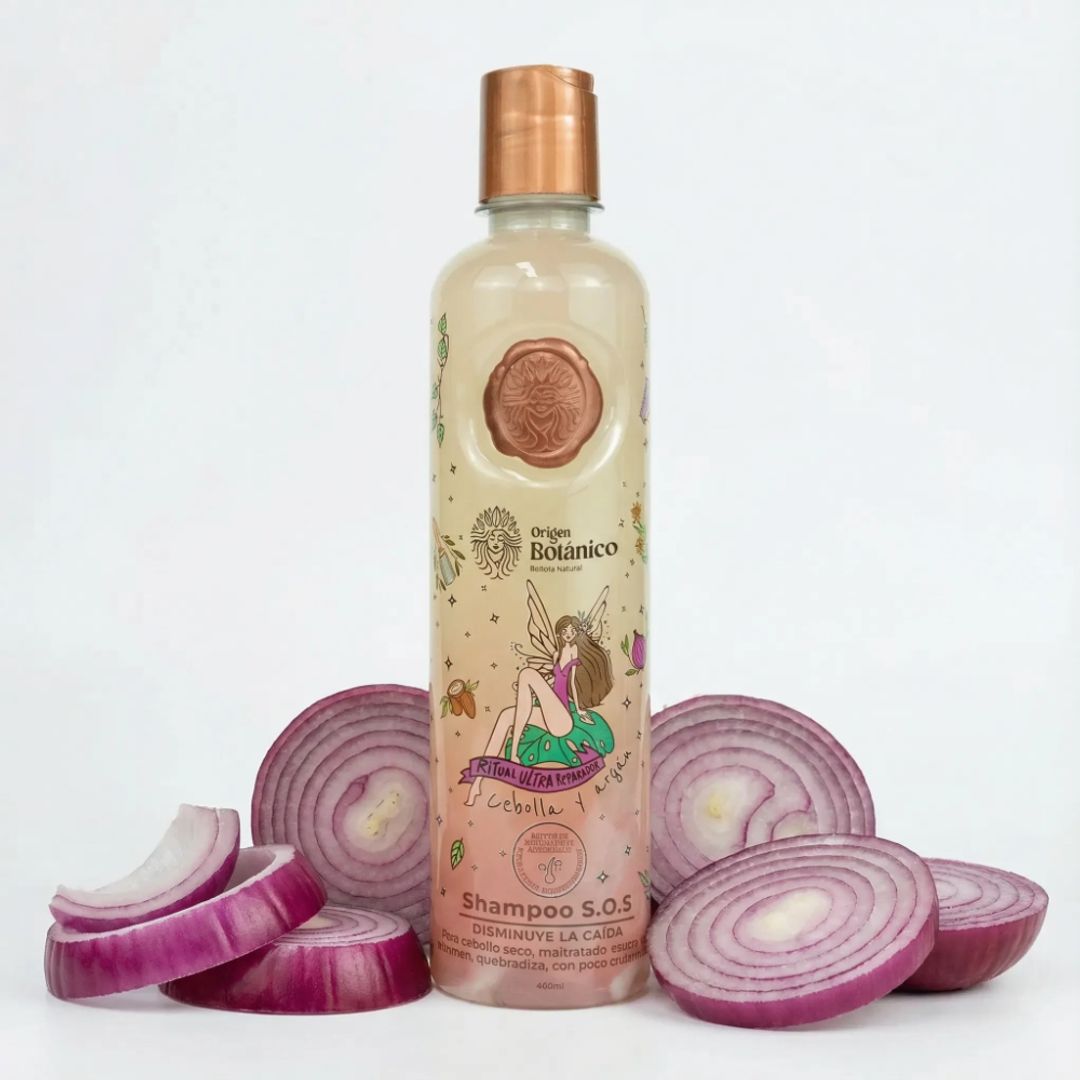 SHAMPOO CEBOLLA Y ARGAN  ORIGEN BOTANICO