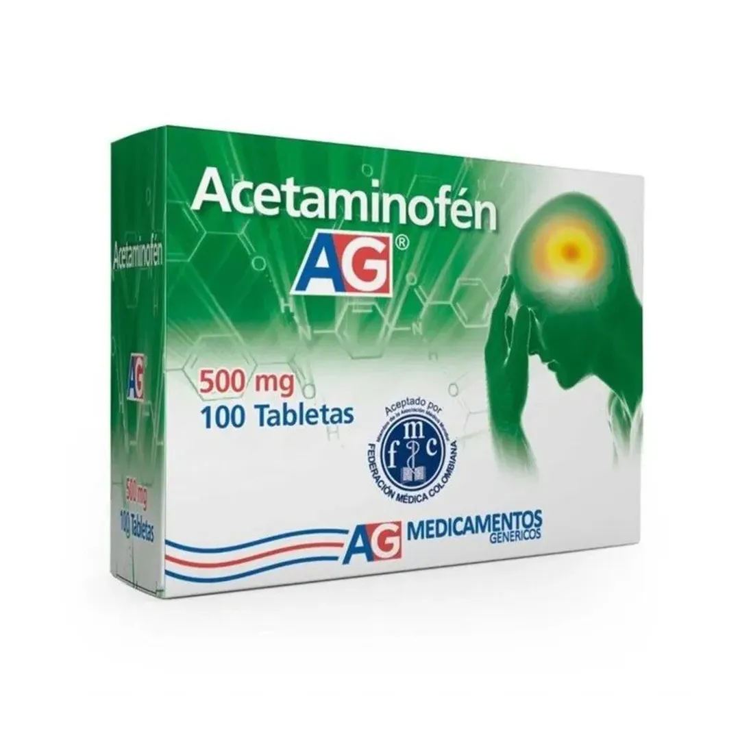 ACETAMINOFEN 500MG AM/GEN DIS X 100 TAB                                     