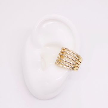 Imagen del producto EARCUFF CIRCONES RODINADO