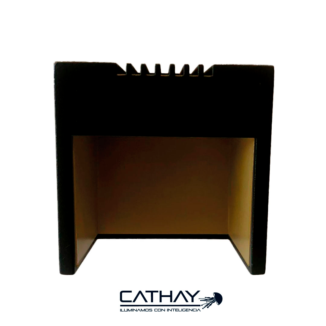 APLIQUE DE PARED TIPO CUBO 1 HAZ DE LUZ 