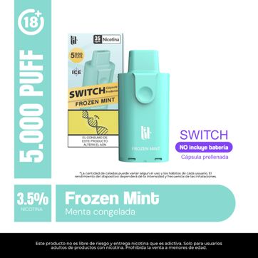 Imagen del producto Lit Pod Frozen Mint 3% Switch Nic 5.000 Puffs