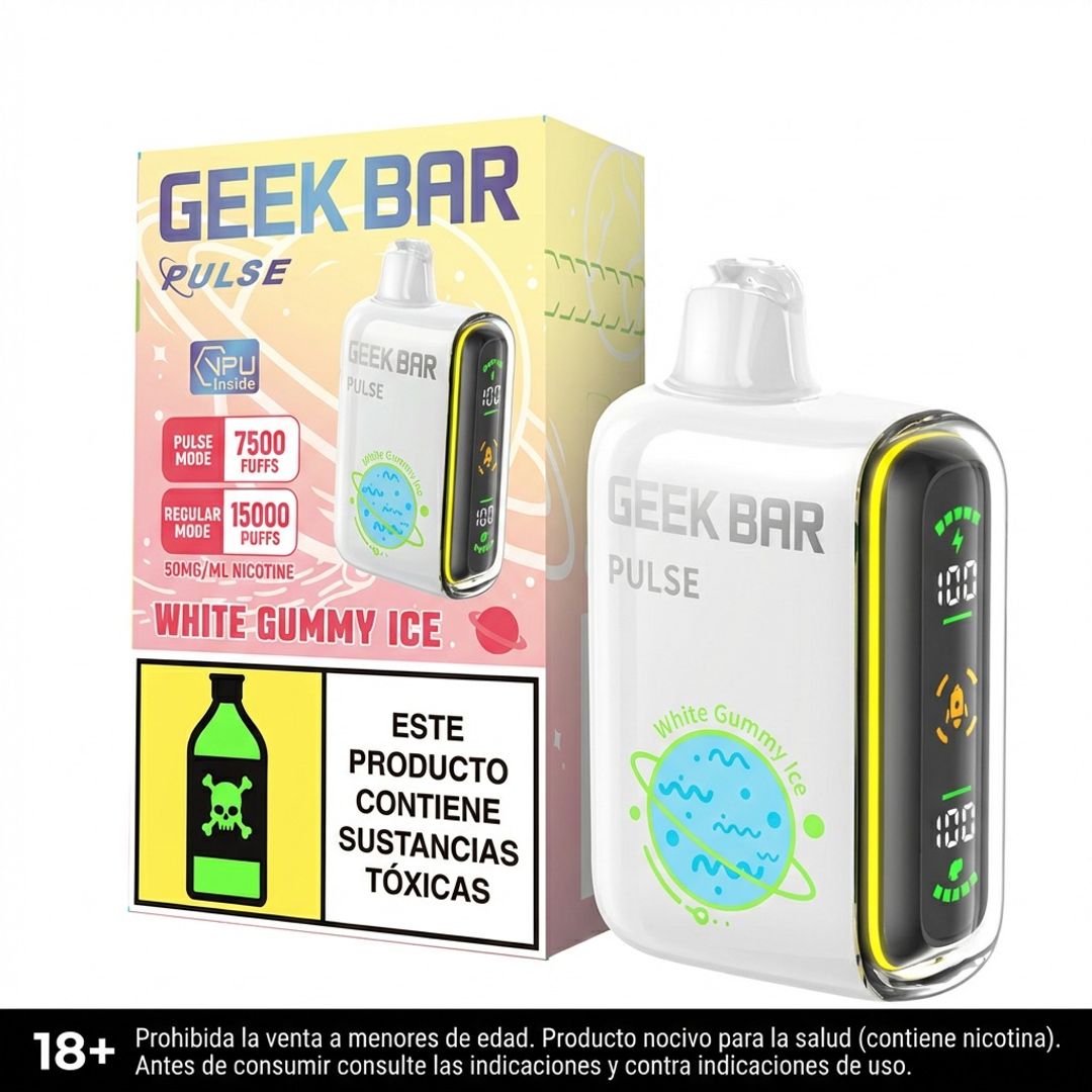 Geek Bar Pulse White Gummy Ice 15.000 Puffs