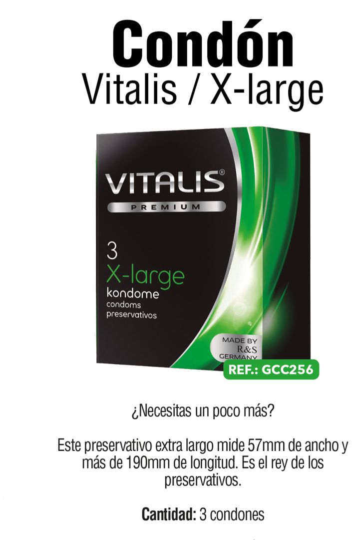 Condón Vitalis Extra Large