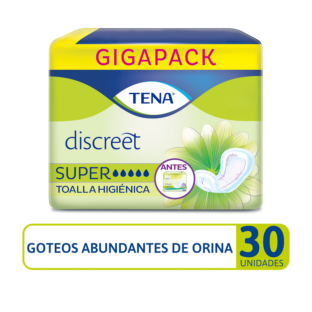 Toalla Higiénica TENA Discreet Super x 30 Und