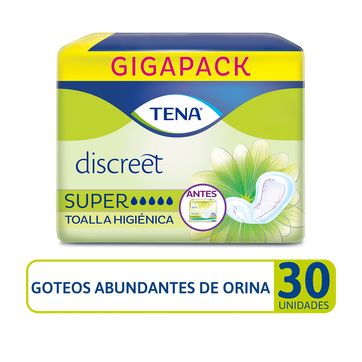 Imagen del producto Toalla Higiénica TENA Discreet Super x 30 Und