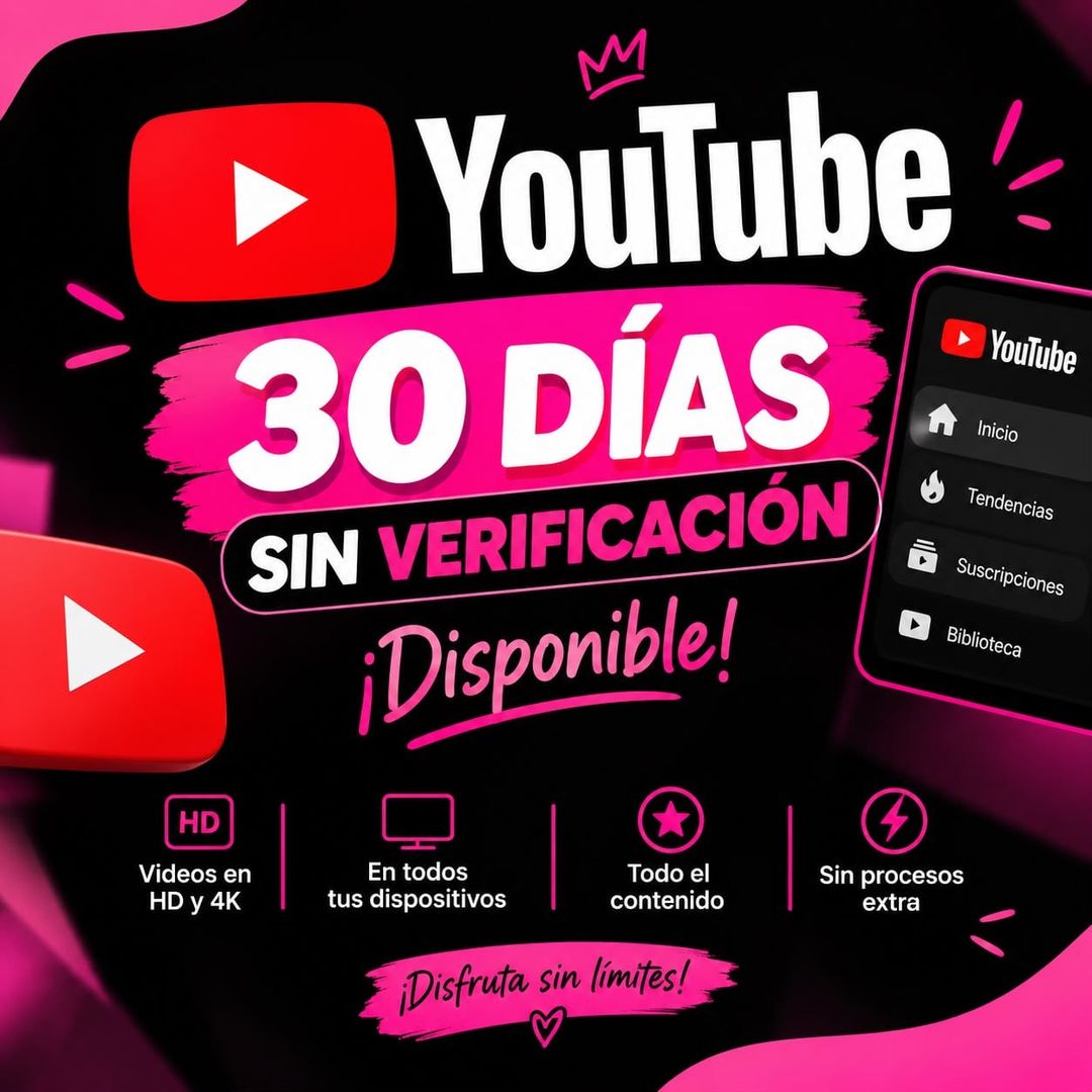 YOUTUBE PREMIUM 30 DÍAS 