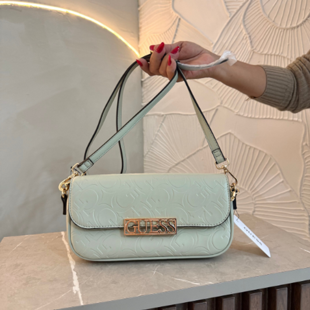 Cartera Guess Verde Agua/Dorado