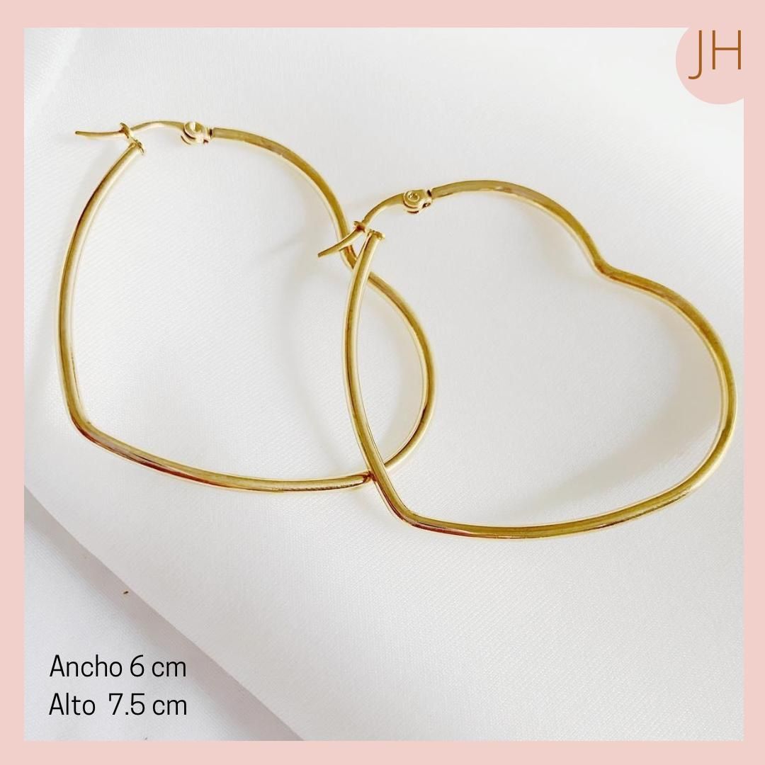 Maxi Candonga acero Corazón Liso 