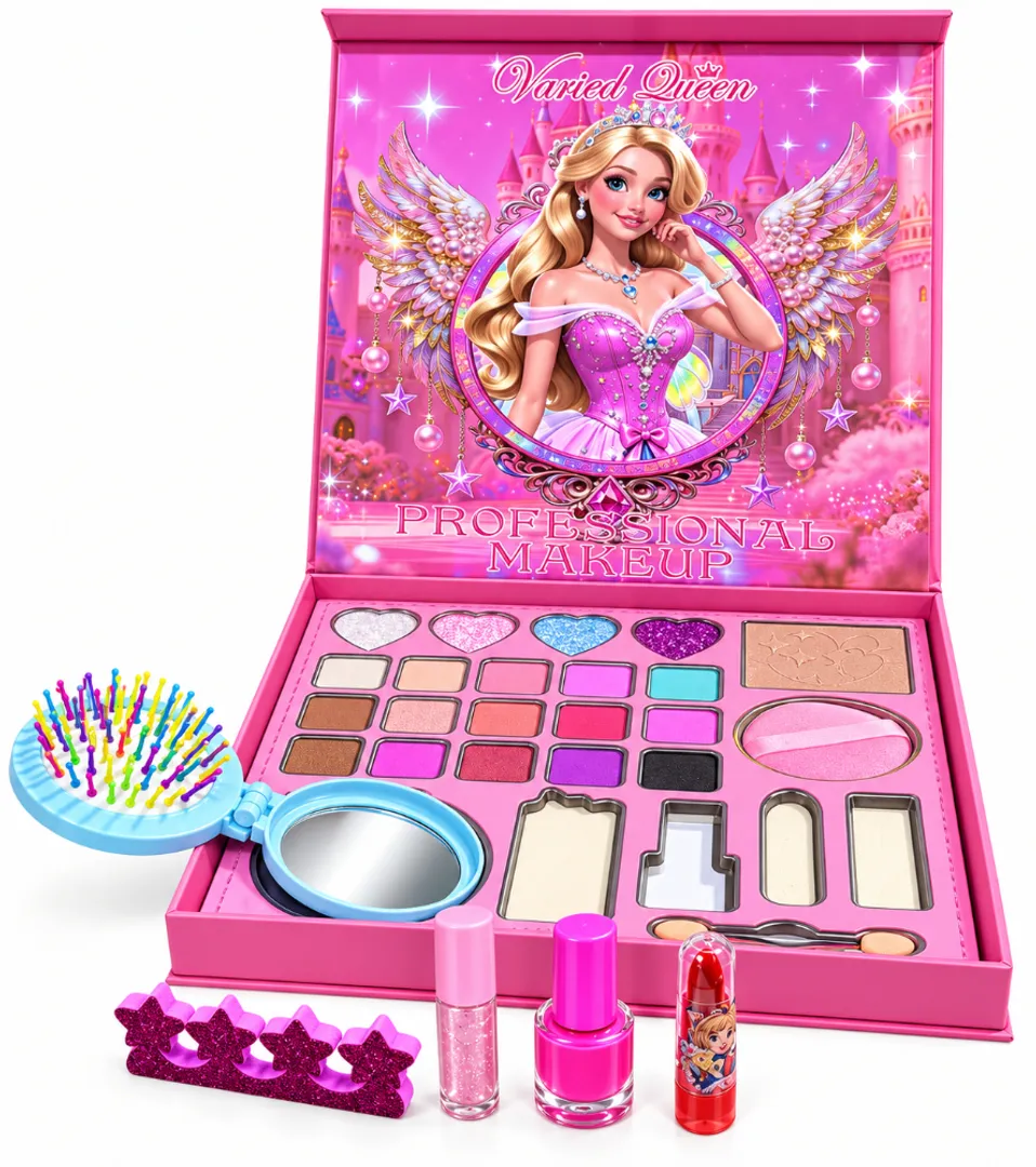 KIT DE MAQUILLAJE INFANTIL CON ACCESORIOS VARIED