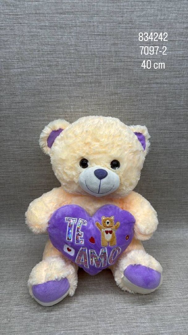 OSO CORAZÓN "TE AMO" 40 CM