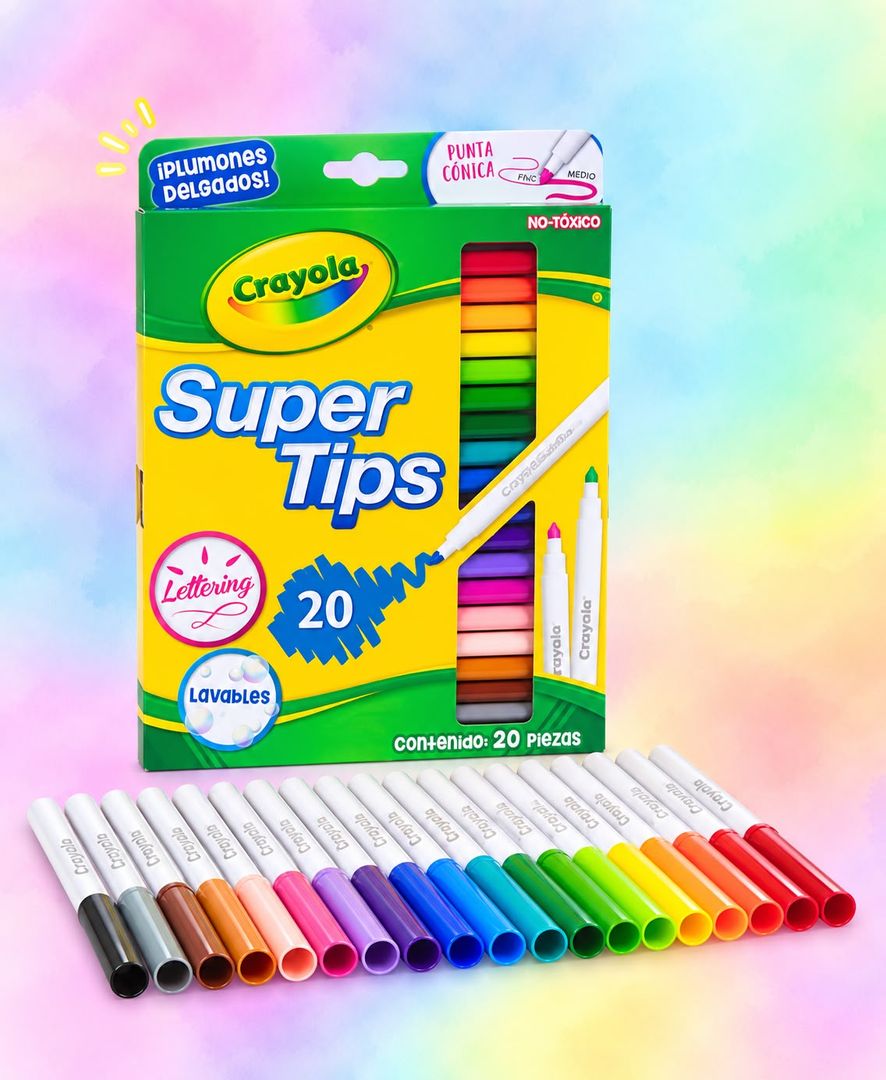 Marcadores Supertips x 20