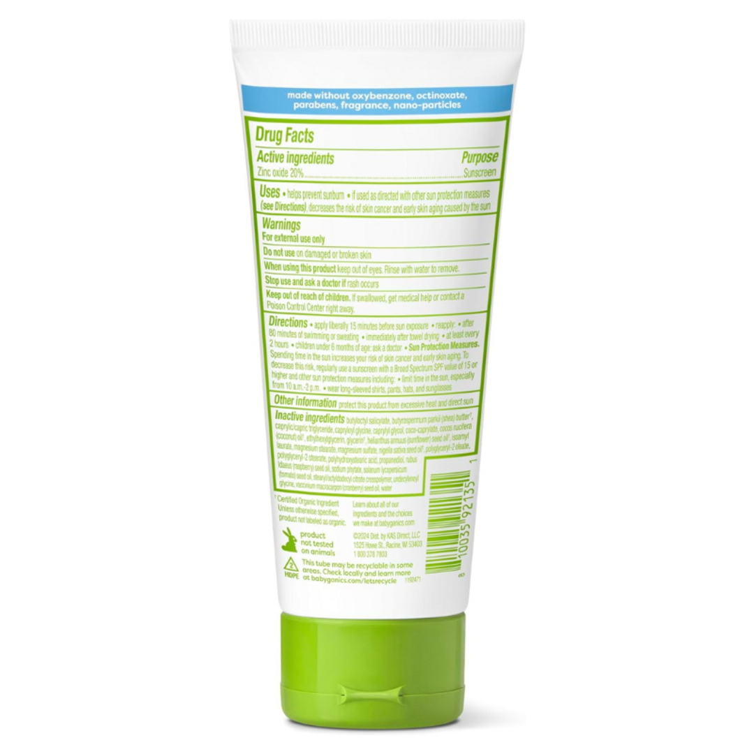 Bloqueador Crema SPF50 BABYGANICS