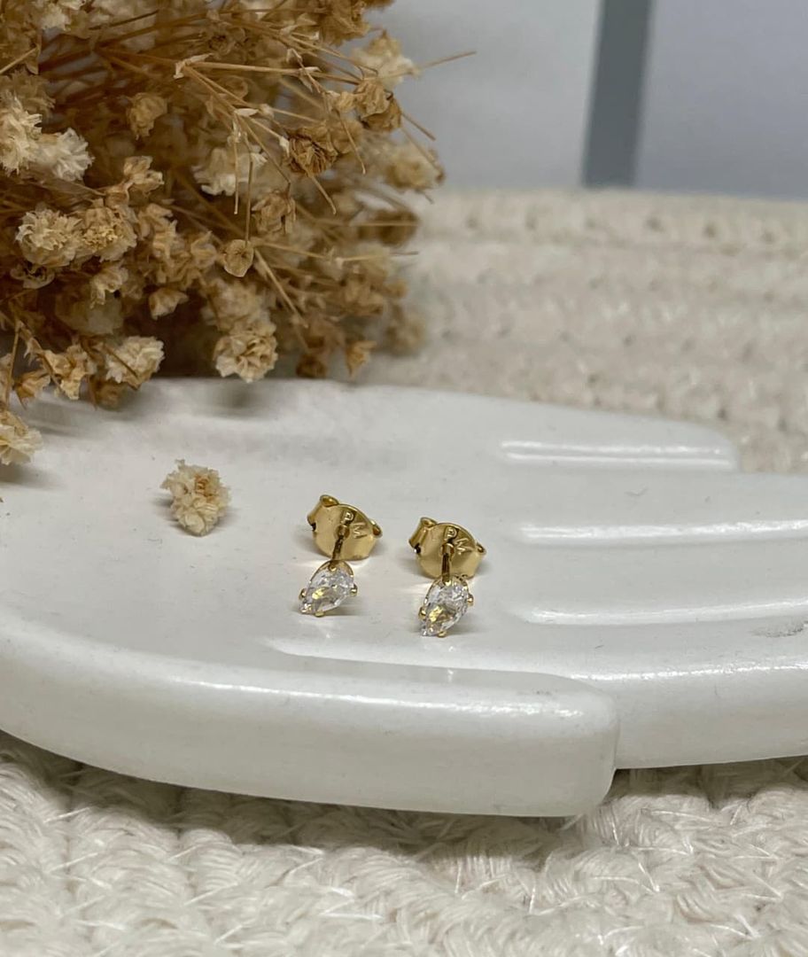 Topos gota mini de 3.5mm cristal