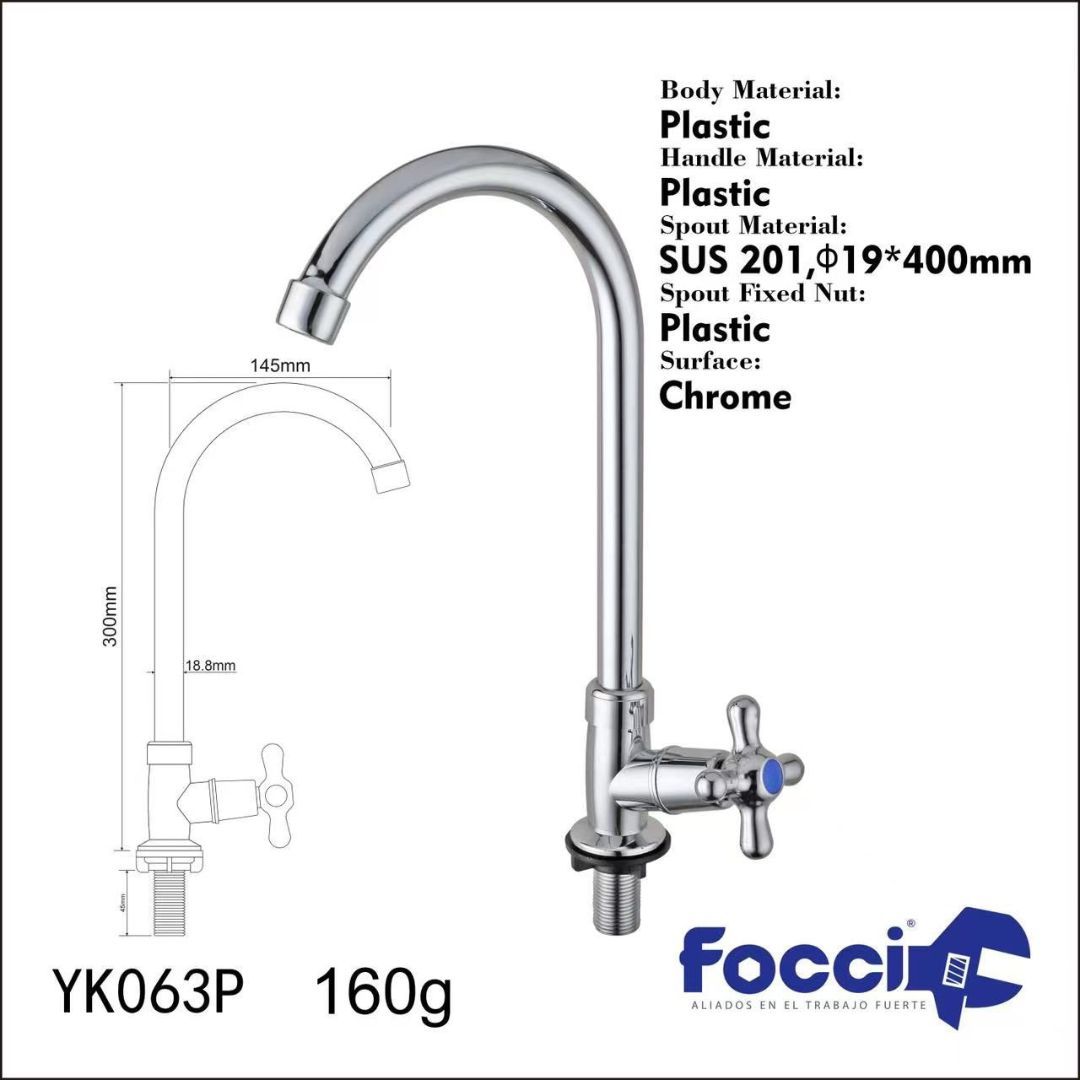 LLAVE LAVAPLATOS MESA CRUCETA FOCCI