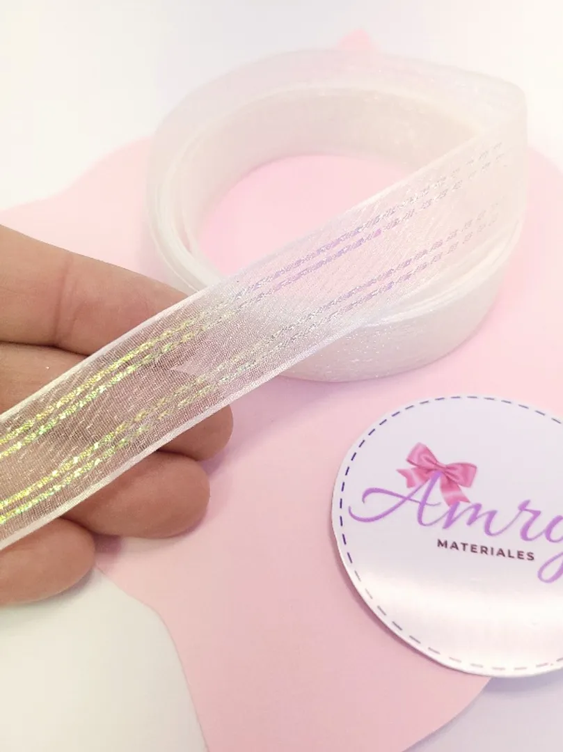 Organza 2cm Visos Blanca 