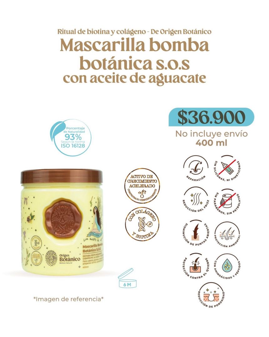 Mascarilla bomba botánica S.O.S