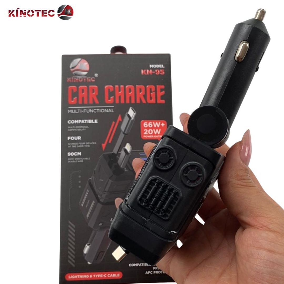 Cargador para Carro 4en1 - KN-95