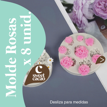 Molde Silicona Rosas - imagen 1