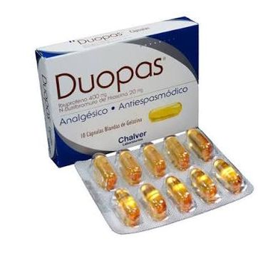Imagen del producto DUOPAS (IBUPROFENO + HIOSCINA) DIS X 10 CAPS