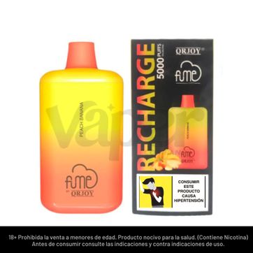Imagen del producto Fume Recharge Peach Banana 5000 Puffs
