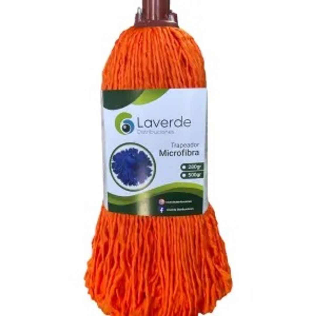 TRAPERO MICROFIBRA NARANJA 280 GR SIN PALO