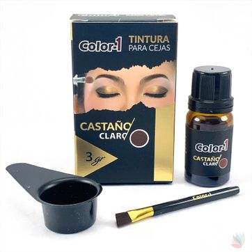 Imagen del producto TINTE CEJAS FRASCO CASTAÑO CLARO X 3GR COLOR 1