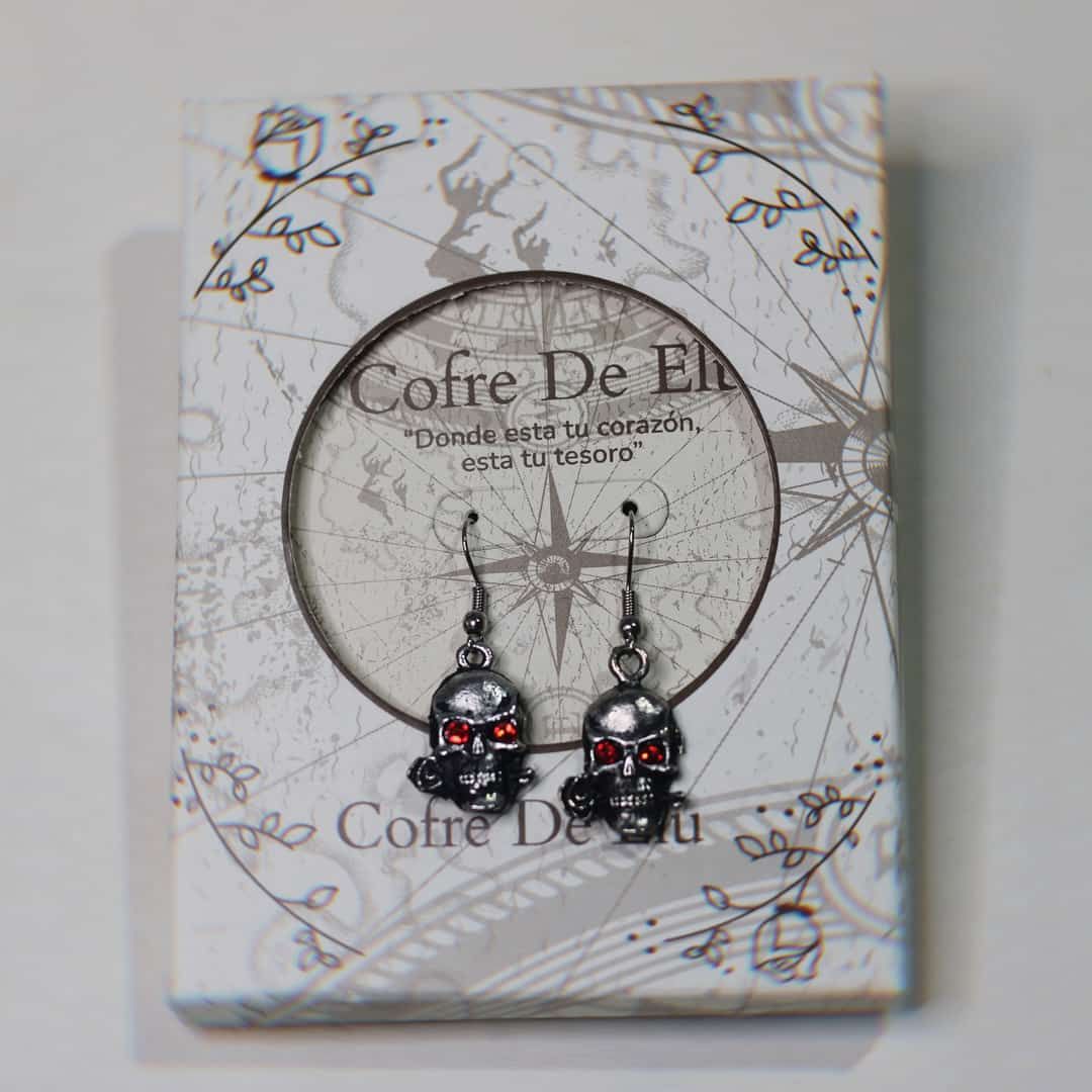 ARETES CALAVERA ROSA