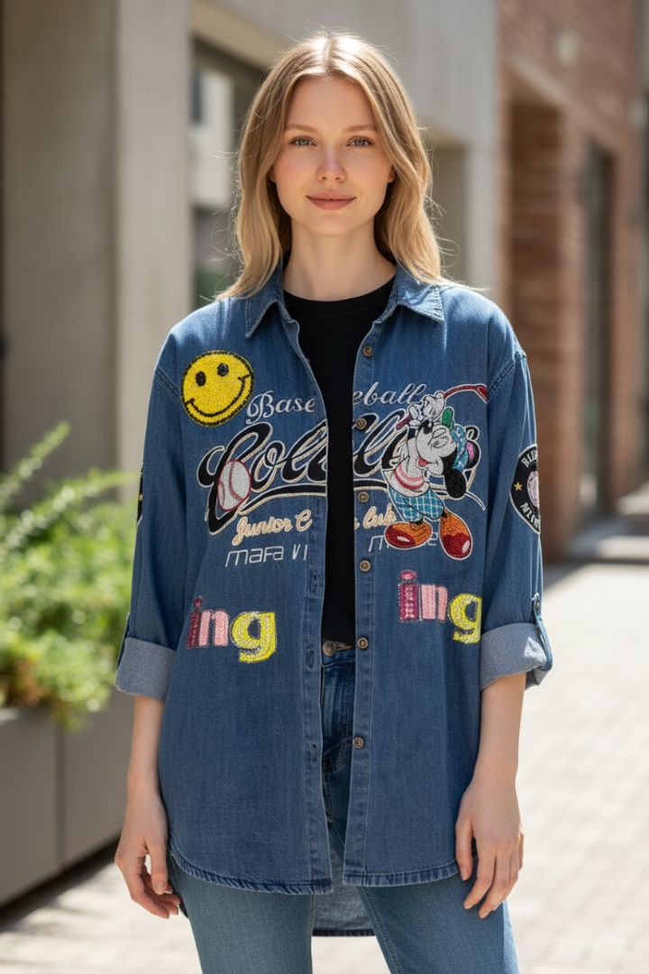 CHAQUETA DENIM SMILE