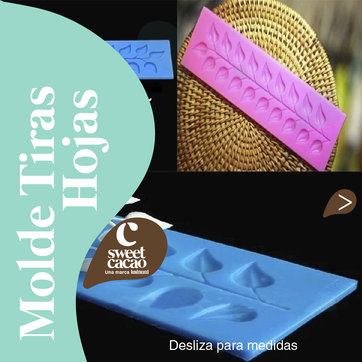Molde Silicona Tiras Hojas - imagen 1