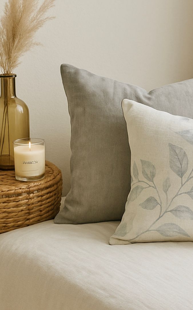 Almohadón Gris Humo 