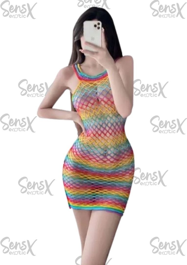 Lencería Sexy de Red para Mujer – Camisón de Malla Transparente