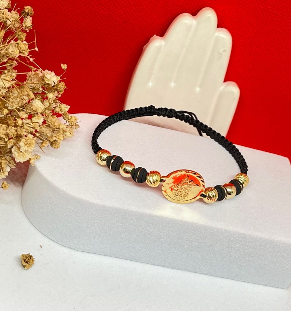 Pulsera san miguel arcangel balin 6mm liso e italy, neopreno 6mm