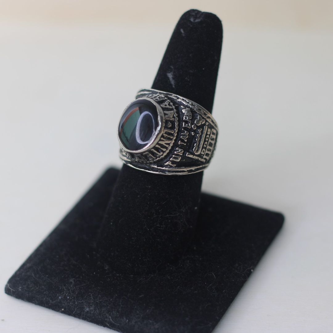ANILLO OVALADO NEGRO