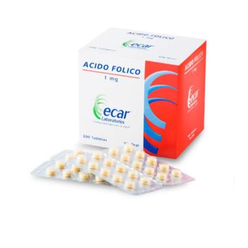 Imagen del producto ACIDO FOLICO 1MG ECAR SOB X 20 TAB