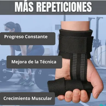 GUANTES CORREA STRAPS PARA GYM - imagen 1