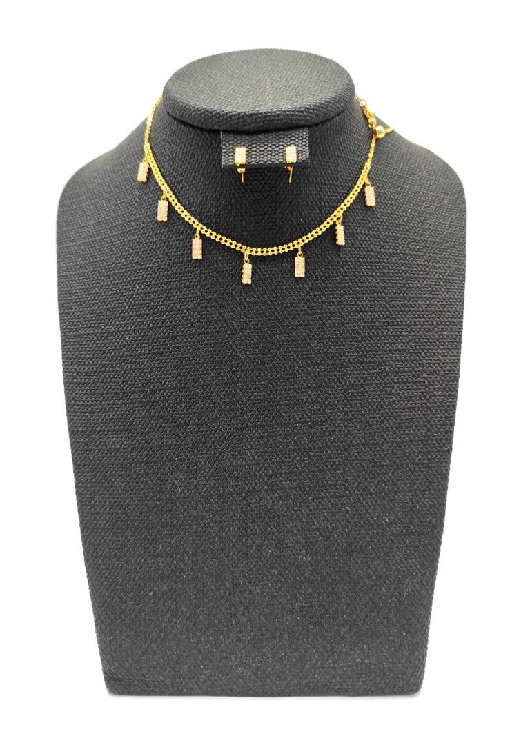 Collar Choker con aretes