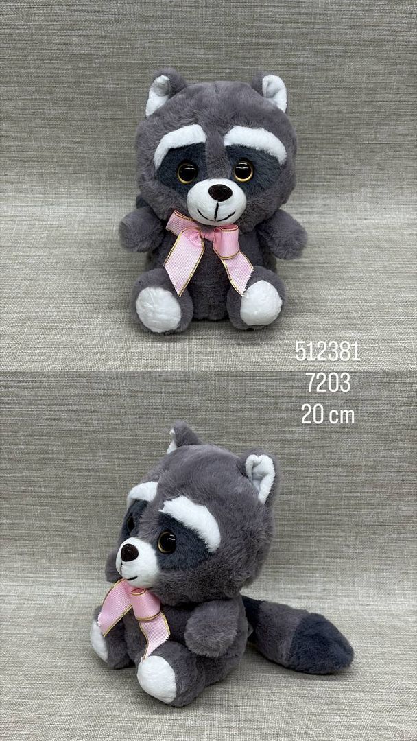 MAPACHE CON MOÑO 20 CM