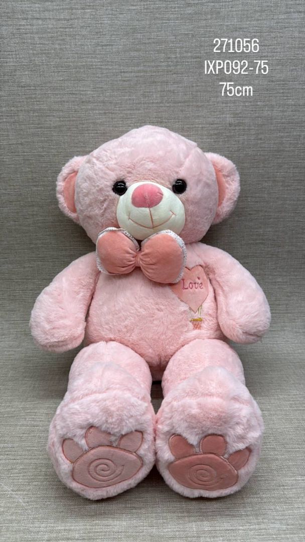 OSO PATAS LARGAS MOÑO GLOBO 75 CM
