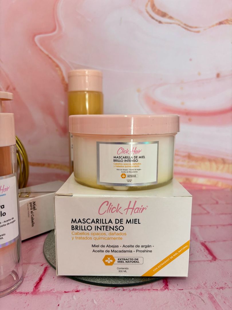 Mascarilla Miel Brillo Intenso Click Hair