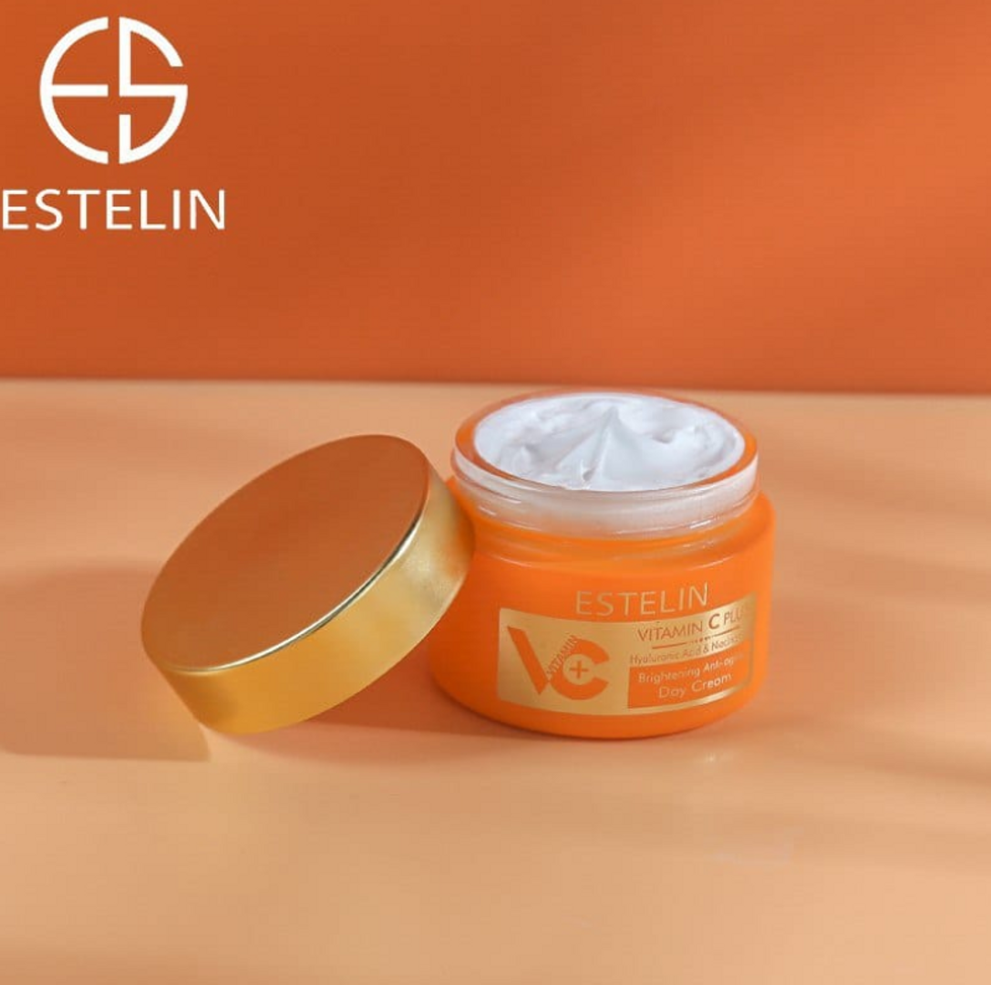 CREMA DE DIA VITAMINA C, ACIDO HIALURONICO Y NIACINAMIDA ESTELIN 