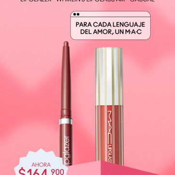 MAC LIP COMBO LIPGLAZER WHIRLING & LIPGLASS AIR CASUAL - imagen 1