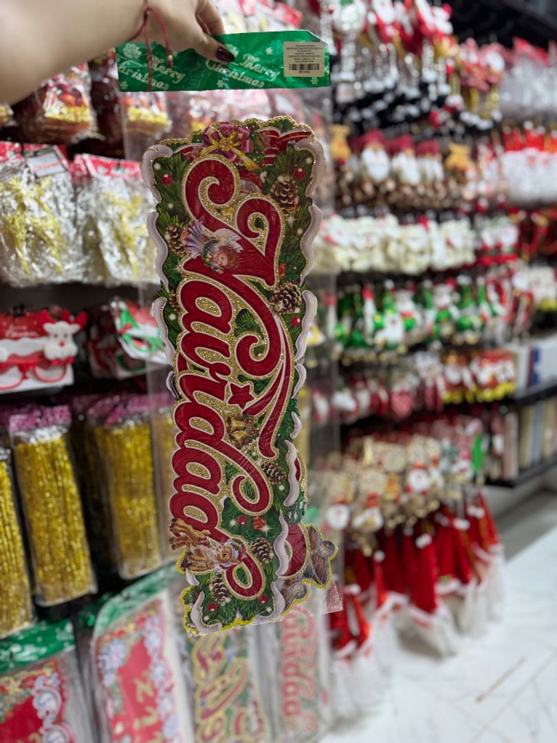 Cartel decorativo navideño 2X5.000