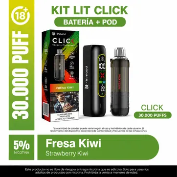 Imagen del producto Kit Lit Click Fresa Kiwi 30.000 Puffs