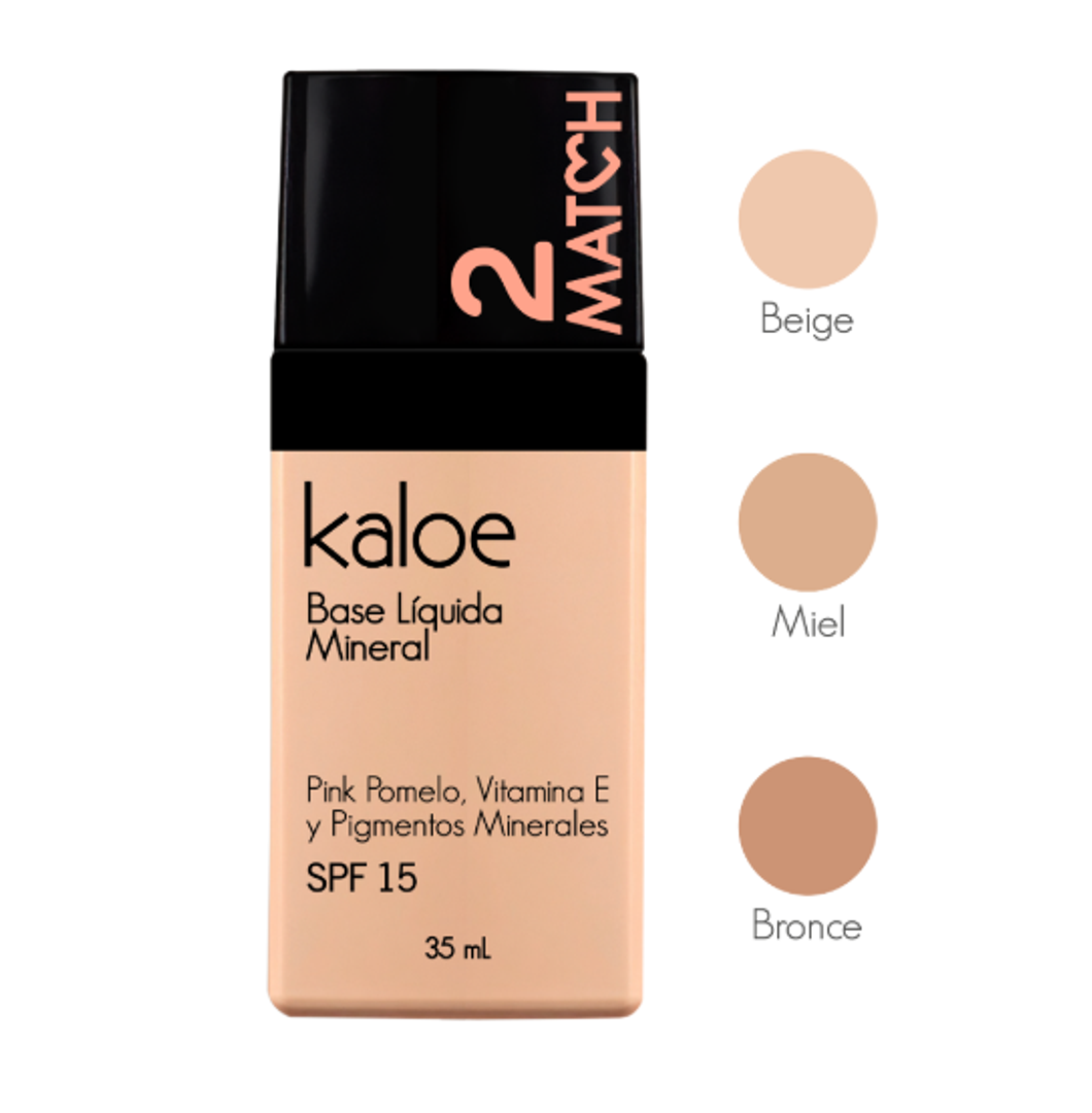 Base Líquida Mineral 2 Match Kaloe