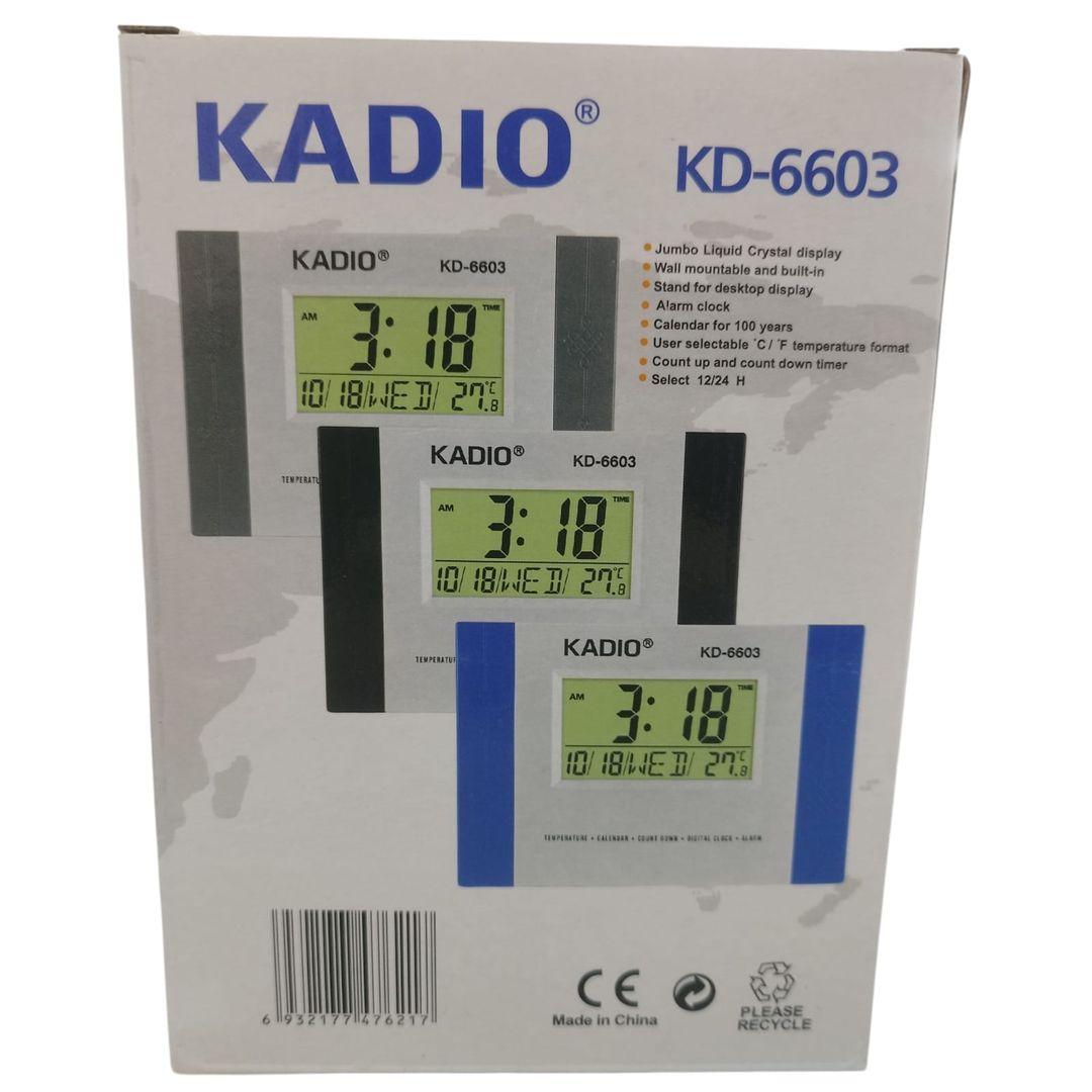 RELOJ PARED MESA KADIO KD-6603
