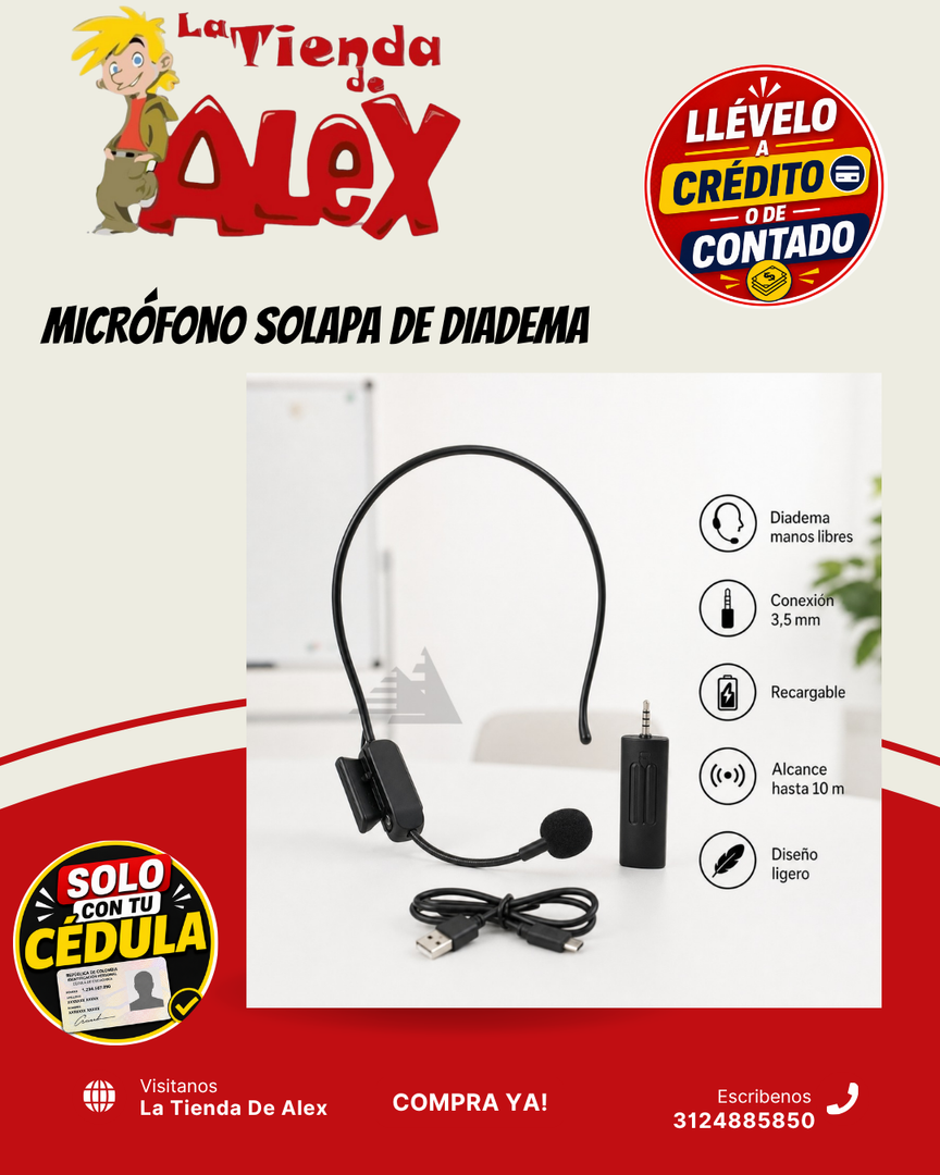 MICRÓFONO SOLAPA DE DIADEMA
