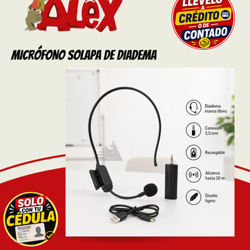 Imagen del producto MICRÓFONO SOLAPA DE DIADEMA