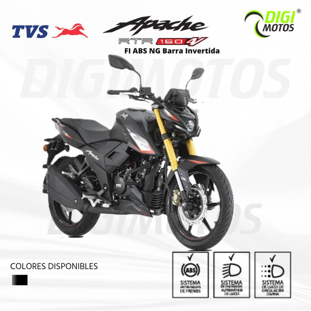 TVS APACHE 160 FI ABS NG barra invertida