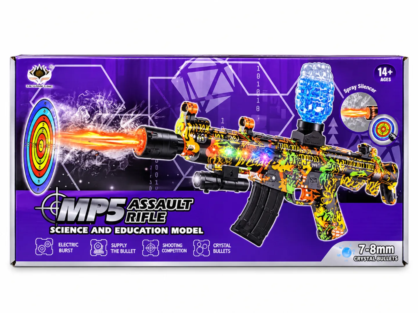 PISTOLA DE HIDROGEL MP5 RECARGABLE AUTOMATICA