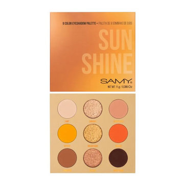 Imagen del producto PALETA X 9 SOMBRAS COMPACTAS SAMY # 04. SUNSHINE